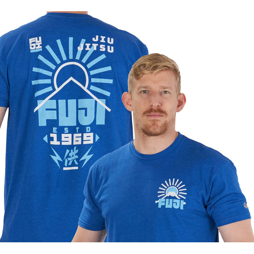 Fuji Rising Sun T-Shirt - Blue