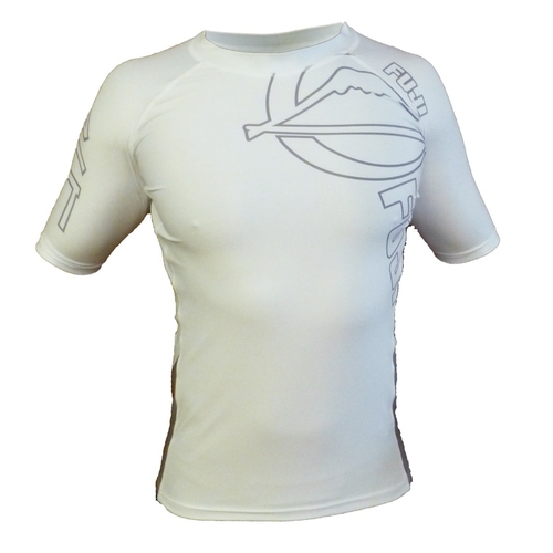 Fuji White Inverted Short Sleeve Rash Guard
